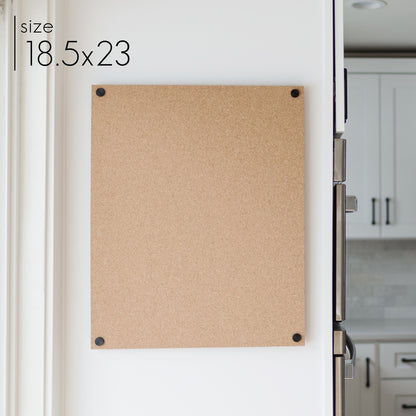 Floating Cork board, Wall Mounted with Standoffs