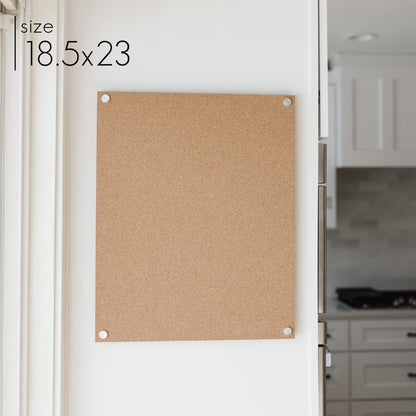 Floating Cork board, Wall Mounted with Standoffs