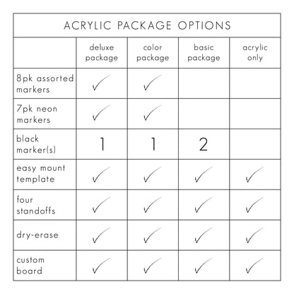 Acrylic Yearly Business Logo Calendar | Horizontal Craig