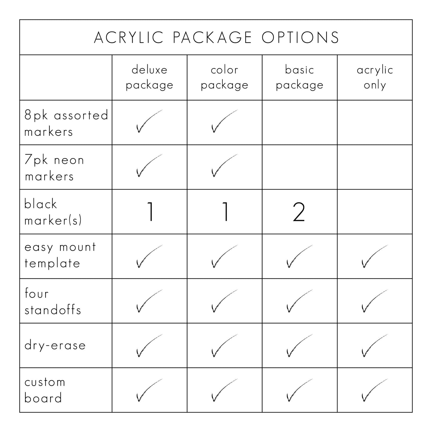 Monthly Acrylic Business Logo Calendar | Horizontal Madi