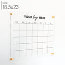 Monthly Acrylic Business Logo Calendar | Horizontal Madi