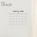 Monthly Acrylic Business Logo Calendar | Horizontal Madi