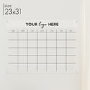 Monthly Acrylic Business Logo Calendar | Horizontal Madi