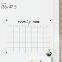 Monthly Acrylic Business Logo Calendar | Horizontal Madi