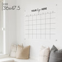 Monthly Acrylic Business Logo Calendar | Horizontal Madi