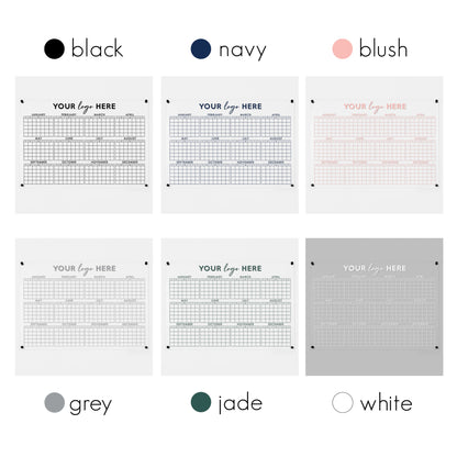 Acrylic Yearly Business Logo Calendar | Horizontal Craig