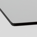 ACM Aluminum Composite Material in white with a rounded corner