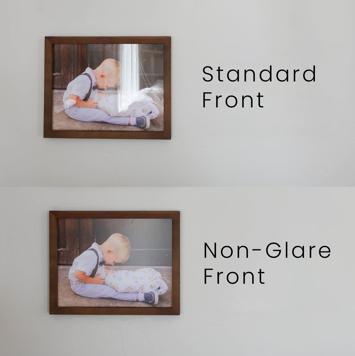 Non-Glare Picture Frame