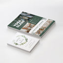 Yoga class flyer and save the date flyer on white background