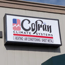 Custom printed large outdoor sign in color