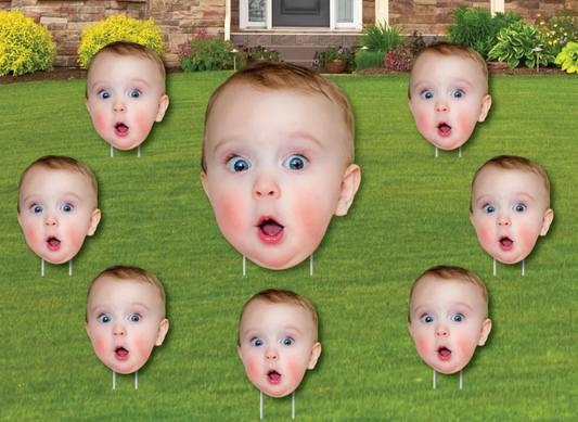 Custom Big Head Cutouts – 4mm Coroplast Photo Signs (Up to 96")