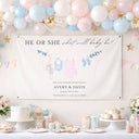 Custom Baby Shower Vinyl Banner | Personalized Welcome Sign