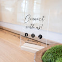 Custom Acrylic Social Media Business Sign